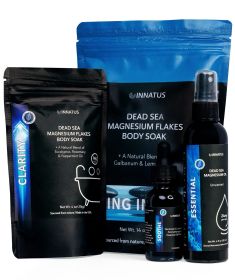 Luxury Dead Sea Spa Gift Set ��� Bath Salt, Magnesium Flakes