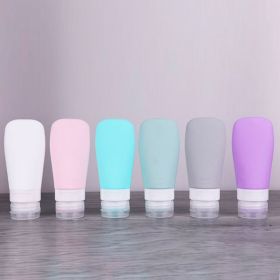 1Pc Reizen Cosmetica Flessen Silicagel Mini Lege Container Huidverzorging Douchegel Shampoo Potten Gereedschap Draagbare Extrusie Bottelen (Capacity: 60ml, Color: White)