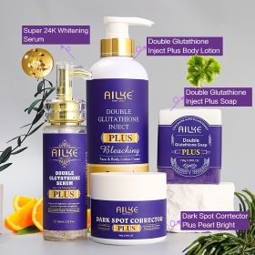 AILKE Whitening Cream for Underarms, Knees, Elbows, Armpit, Body, Natural Formula Dark Spot Remover Lotion for All Skin Types (Color: 4 in 1 set)