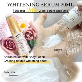AILKE Brightening Moisturizing Whitening Body Lotion, Suitable For Black & Dark And Brown Skin Care Large Bottle With Pump 500ML (Color: Serum)