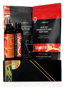 Luxury Dead Sea Spa Gift Set ��������� Bath Salt, Mud Mask, Lavender Facial Spray & Essential Oil ��������� Relaxation (GB-1008H: fefault)